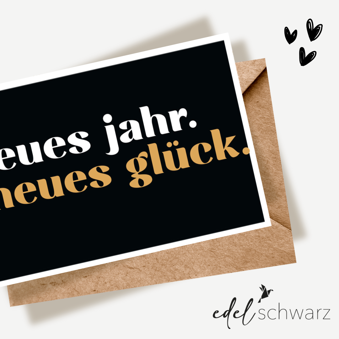 goldbek-edelschwarz-neues-jahr-neues-gl-ck-doppelkarte-silvester image 1