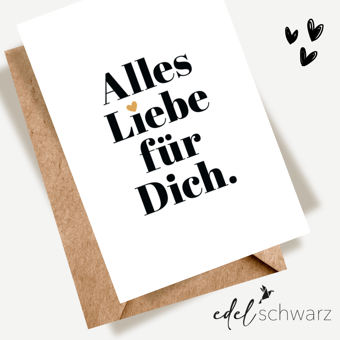 goldbek-edelschwarz-alles-liebe-typo-doppelkarte image 1