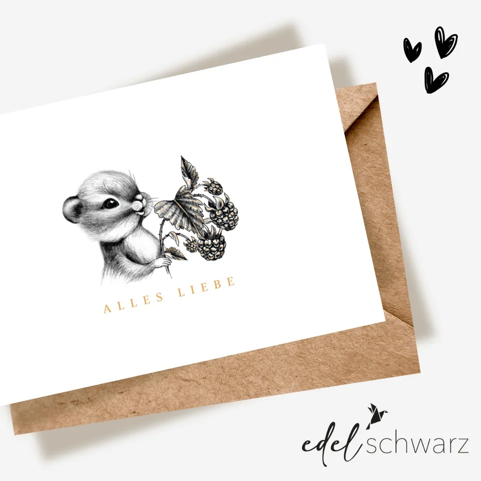 goldbek-edelschwarz-s-es-kleines-tier-doppelkarte-alles-liebe image 1