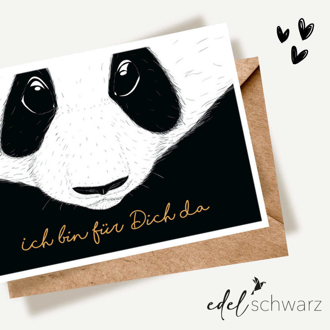 goldbek-edelschwarz-f-r-dich-da-panda-gru-karte-schwarz image 1