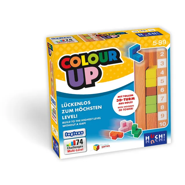 huch-friends-colour-up-logikpuzzle-holz-3d image 1