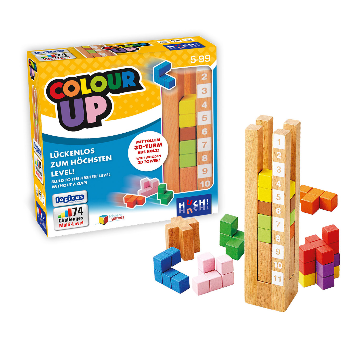 huch-friends-colour-up-logikpuzzle-holz-3d image 8