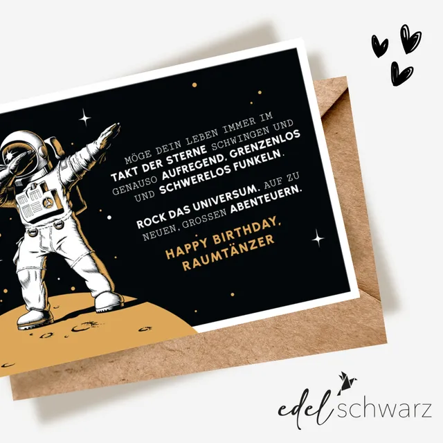 goldbek-edelschwarz-raumt-nzer-im-all-doppelkarte-geburtstag image 1
