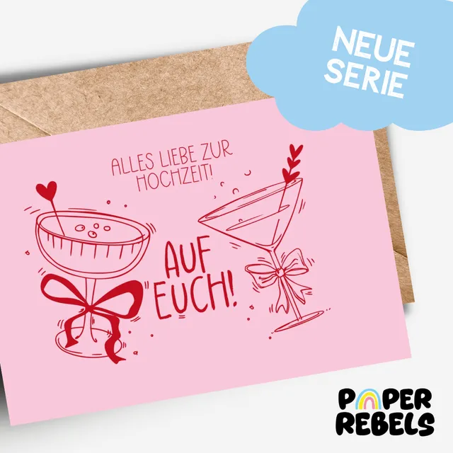 goldbek-paperrebels-auf-euch-gl-ser-mit-schleifen-doppelkarte-hochzeit image 1