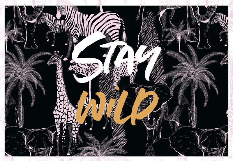 goldbek-edelschwarz-stay-wild-doppelkarte-mit-umschlag image 2