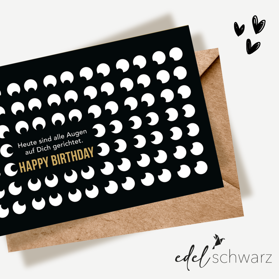 goldbek-edelschwarz-doppelkarte-alle-augen-auf-dich-geburtstag image 1