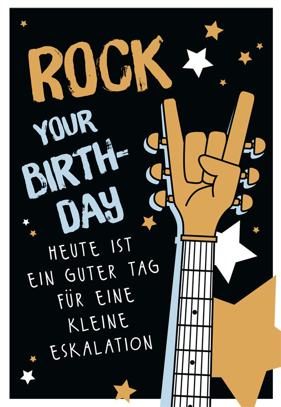 goldbek-edelschwarz-rock-your-birthday-geburtstagskarte-schwarz image 2