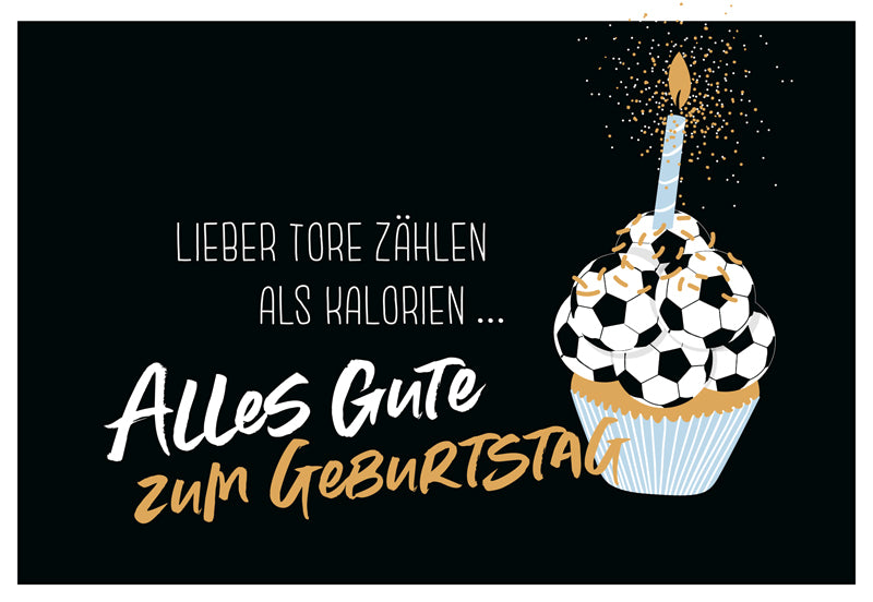goldbek-edelschwarz-fu-ballcupcake-doppelkarte-geburtstag image 2