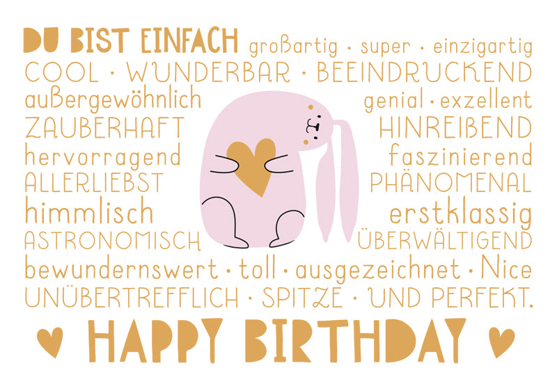 goldbek-edelschwarz-einzigartiges-h-schen-doppelkarte-geburtstag image 2