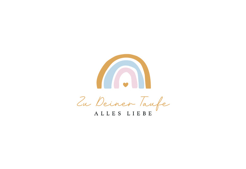 goldbek-edelschwarz-regenbogen-zur-taufe-doppelkarte image 2