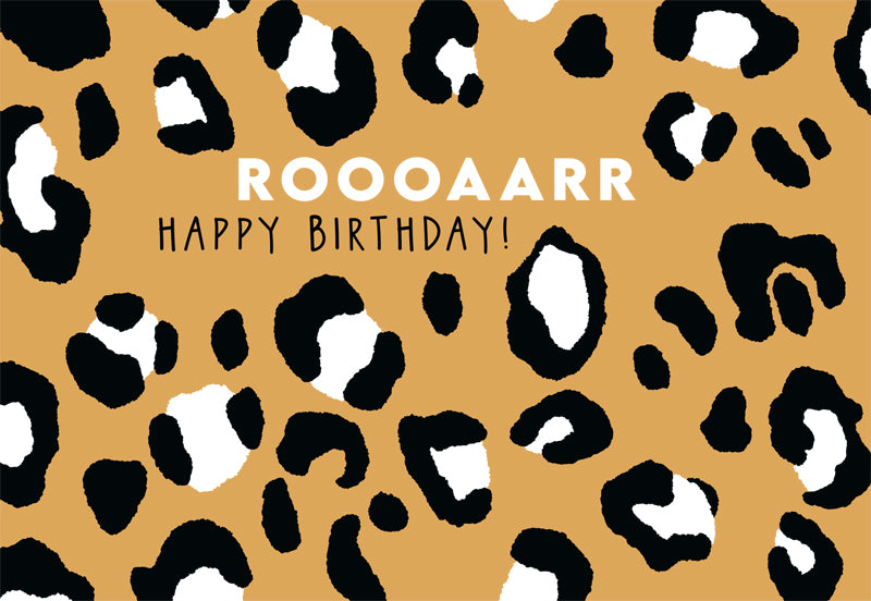 goldbek-edelschwarz-roooaarr-doppelkarte-happy-birthday image 2