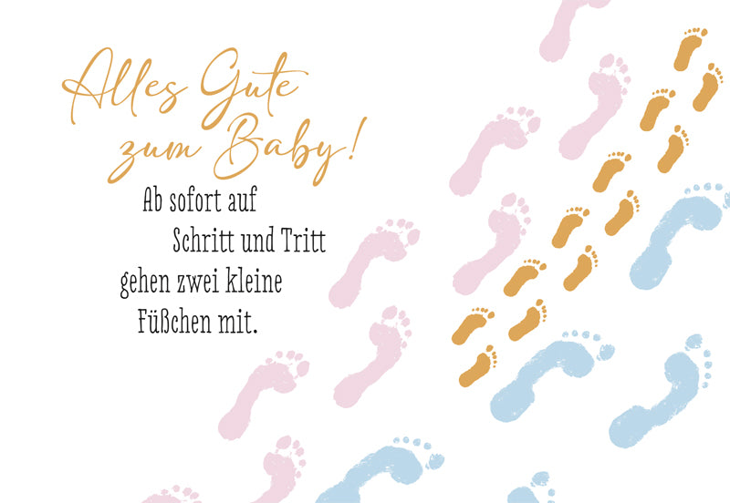 goldbek-edelschwarz-doppelkarte-kleine-schritte-baby image 2