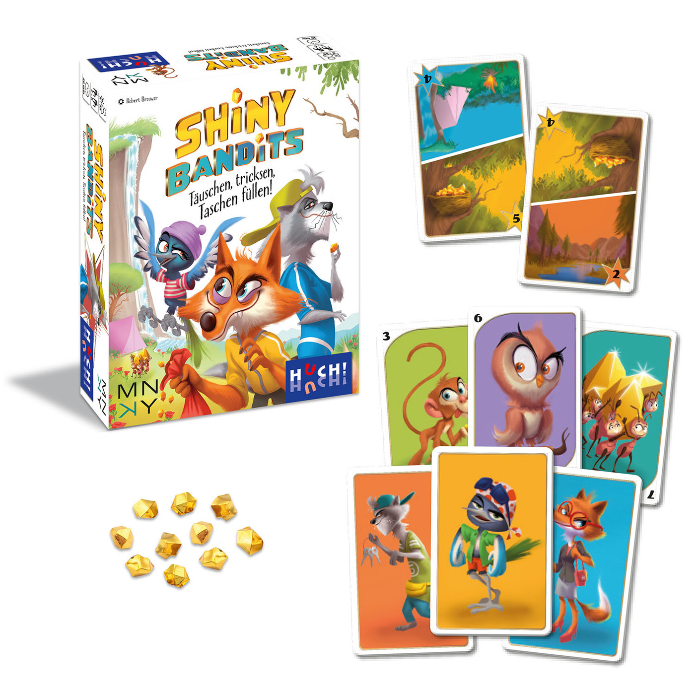 huch-friends-shiny-bandits-kinderspiel-gold image 8