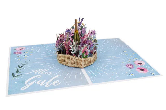 goldbek-simsalabim-geschenkekorb-pop-up-blumenkarte image 1