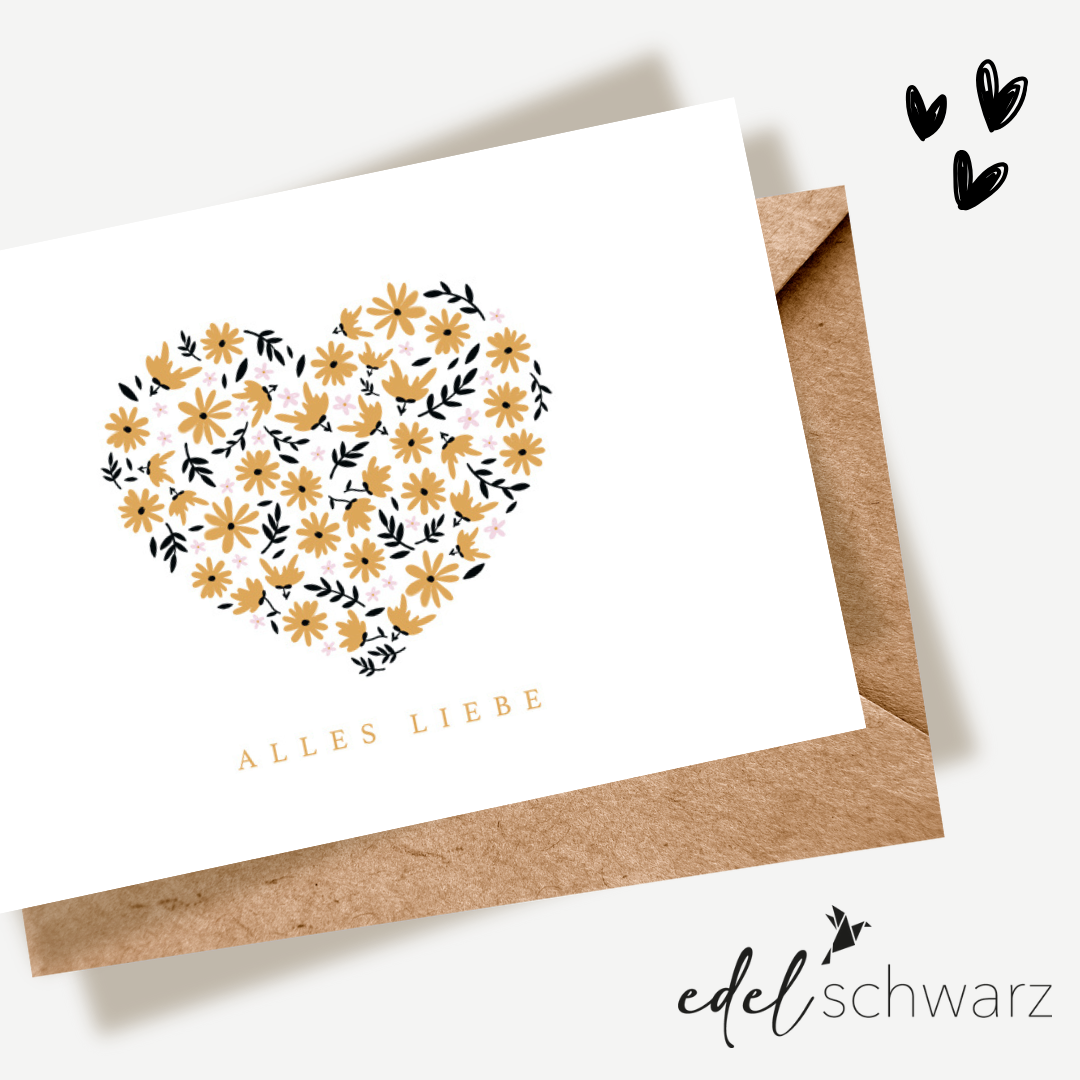goldbek-edelschwarz-blumenherz-doppelkarte-alles-liebe image 1