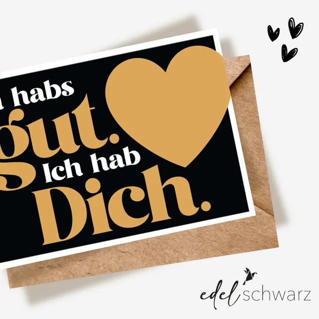 goldbek-edelschwarz-ich-hab-dich-doppelkarte-liebe image 1