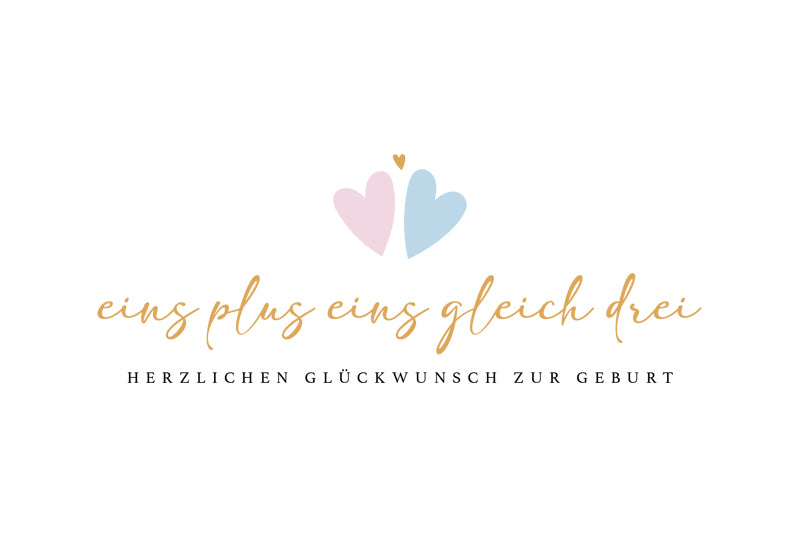 goldbek-edelschwarz-eins-plus-eins-gleich-drei-doppelkarte-geburt image 2