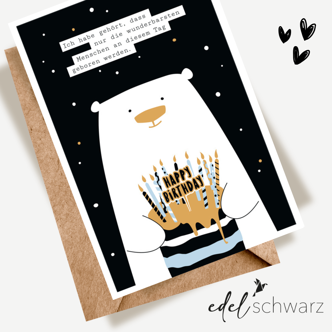 goldbek-edelschwarz-doppelkarte-wunderb-r-geburtstag image 1
