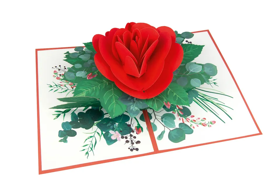 goldbek-simsalabim-pop-up-karte-kiss-from-a-rose-blumen image 1